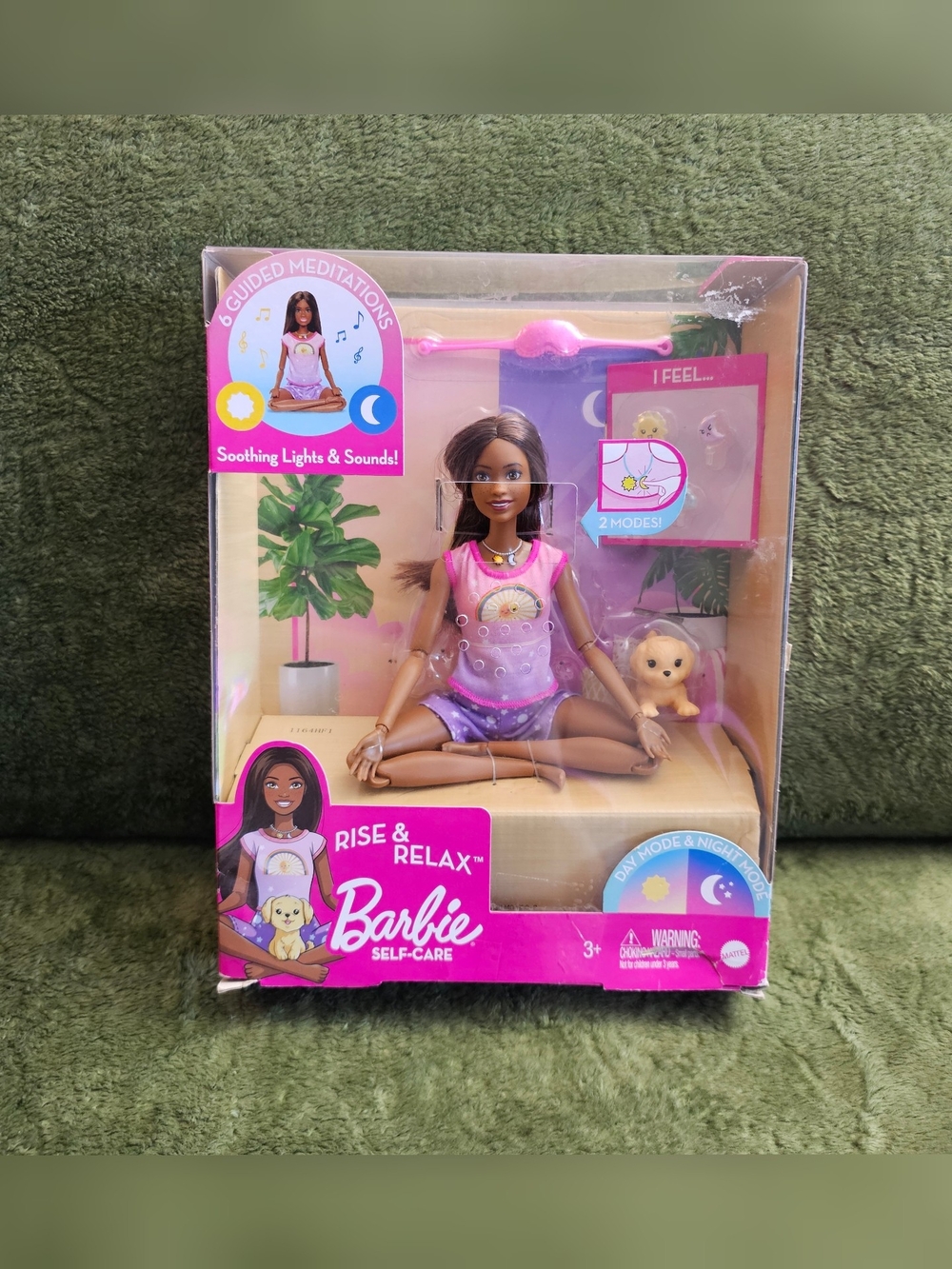 Barbie Rise & Relax Self-Care Doll in Pink and Purple